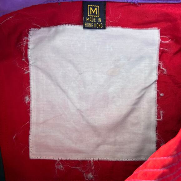 Vintage Woodstock Country Club Golf Windbreaker Anorak Pullover Jacket 90s Teal - Picture 11 of 12